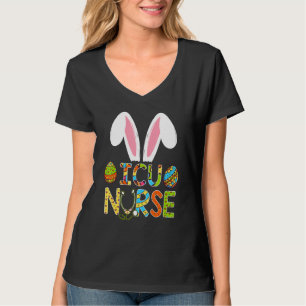 Paaseieren van icu verpleegster en bunny Ears Happ T-shirt