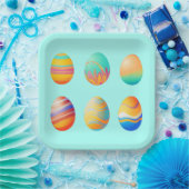 Paaseieren van paasdieren papieren bordje (Feest)