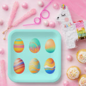 Paaseieren van paasdieren papieren bordje (Feest)