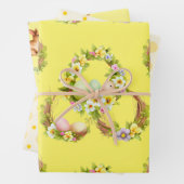 Paaseieren van vlinderbloemigen inpakpapier vel (In situ)