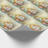 Paaseieren van Waterverf Cadeaupapier (Hoek)