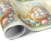 Paaseieren van Waterverf Cadeaupapier (Rol Hoek)