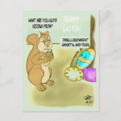 Paaseieren verstopt briefkaart (Voorkant)