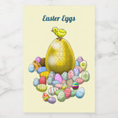 Paaseieren Voedselcontainer Etiket (Enkel label)