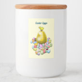 Paaseieren Voedselcontainer Etiket (Voorkant)