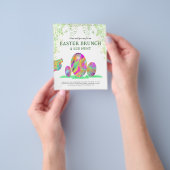 Paaseieren Waterverf Hunt Brunch abstract Flyer (Hand)