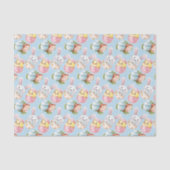 Paaseieren Waterverf Spring Bunny & Chick Tissuepapier (Voorkant)