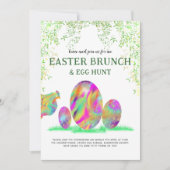 Paaseieren Waterverf van de steenboer Brunch Kaart (Voorkant)