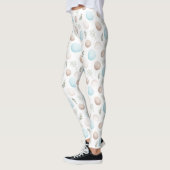Paaseieren Wit pastelpatroon Leggings (Links)