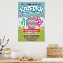 Paaseieren zoeken poster