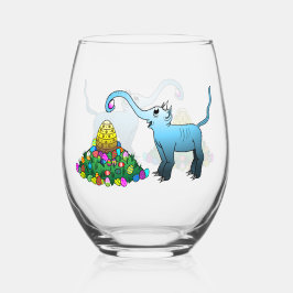 Paaseieren zoeken wijnglas zonder voet
