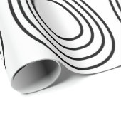 Paaseieren zwart en wit Gelukkig Pasen Cadeaupapier (Rol Hoek)