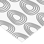 Paaseieren zwart en wit Gelukkig Pasen Korte Tafelloper (Hoek)