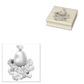 Paaseierenjacht Rubberstempel (Gestempeld)