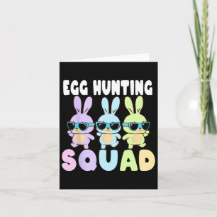 Paaseierenjacht Squad Grappige Paasbunnies Paaseie Kaart