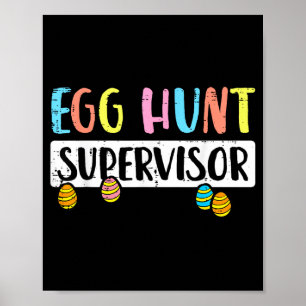 Paaseierenjacht supervisor grappige moeder vader m poster