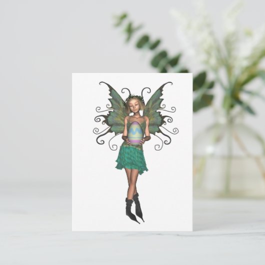 paaseierfee feestdagenkaart (Staand voorkant)