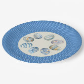 paaseiergingham papieren bordje (Gekanteld)