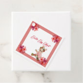 Paaseierhunt Bunny Floral Crown Roos Waterverf Bedankjes Labels (In situ)