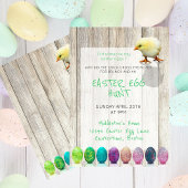 Paaseierhunt Colorful Chick Rustic Kaart