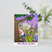 Paaseierjacht Briefkaart (Staand voorkant)