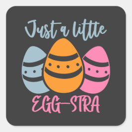 Paaseierjacht. haas vierkante sticker