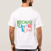 Paaseierjacht! heilig t-shirt (Achterkant)