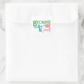 Paaseierjacht! heilig vierkante sticker (Tas)