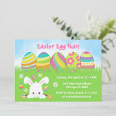 Paaseierjacht in roze, Paarse, groen Kaart (Staand voorkant)