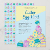 Paaseierjacht kleurrijke lente Custom Kaart (Voorkant / Achterkant)
