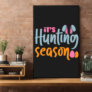 Paaseierjacht. konijn perfect poster