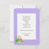 Paaseierjacht met chocoladekonijn kaart (Achterkant)