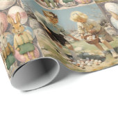  paaseierjacht op grote schaal cadeaupapier (Rol Hoek)