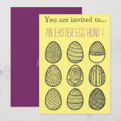 Paaseierjacht Paasfeest Kaart (Voorkant / Achterkant)