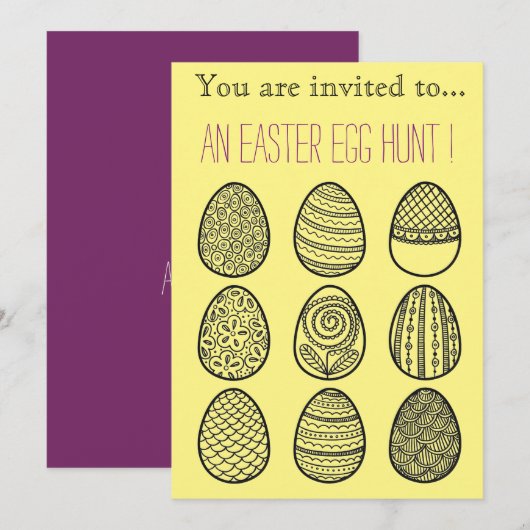 Paaseierjacht Paasfeest Kaart (Voorkant / Achterkant)