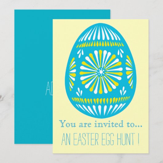 Paaseierjacht Paasfeest Paasei Kaart (Voorkant / Achterkant)