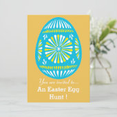 Paaseierjacht Paasfeest Paasei Kaart (Staand voorkant)