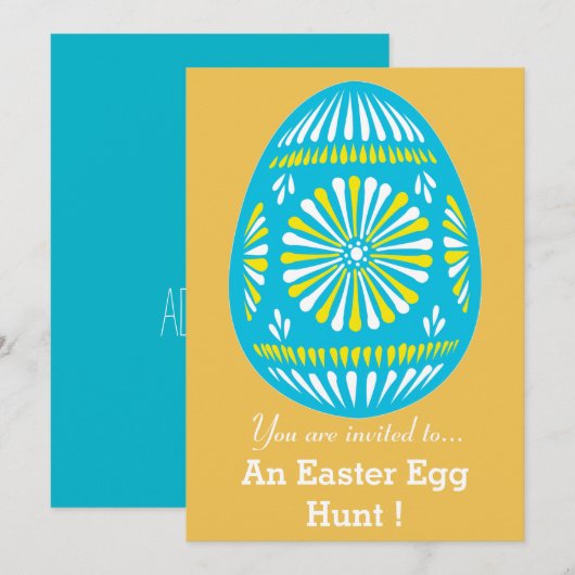 Paaseierjacht Paasfeest Paasei Kaart (Voorkant / Achterkant)