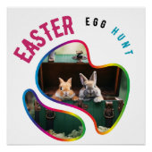 Paaseierjacht - paashaas perfect poster (Voorkant)