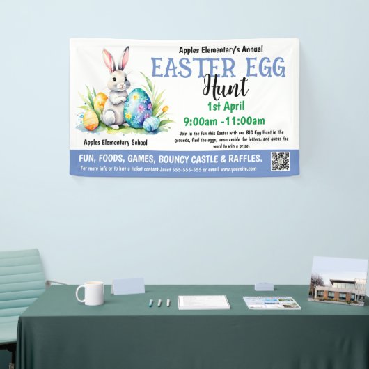 PAASEIERJACHT PTO PTA Kerk Banner (Beurs)