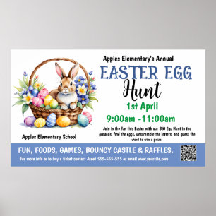 PAASEIERJACHT PTO PTA Kerk Banner Poster
