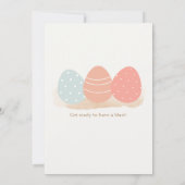 Paaseierjacht Schattige konijn Kaart (Achterkant)