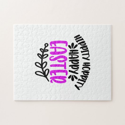 Paaseierjacht - Schattige Pasen Legpuzzel (Horizontaal)