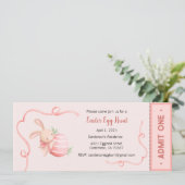 Paaseierjacht uitnodiging, paasfeest kaart (Staand voorkant)