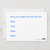 Paaseierjacht Uitnodiging voor paasmakreel (Achterkant)