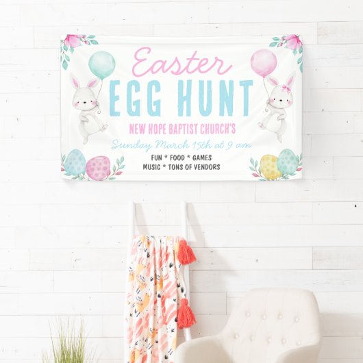 Paaseierjacht Vinyl Road Banner (Insitu)