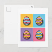 Paaseierkunst Pop esthetisch Briefkaart (Voorkant / Achterkant)