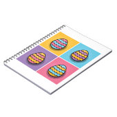 Paaseierkunst Pop esthetisch Notitieboek (Linkerzijde)