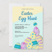 Paaseiermuis - kleurrijke eieren ontvangen gebeurt kaart (Voorkant)