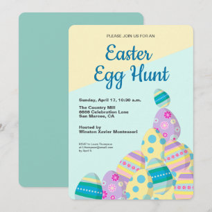 Paaseiermuis - kleurrijke eieren ontvangen gebeurt kaart